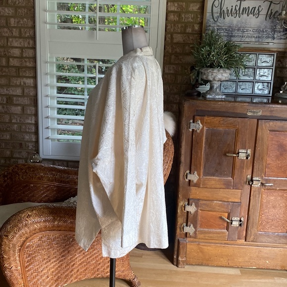 ESKANDAR NEIMAN MARCUS TEXTURED OPEN FRONT CARDIGAN SILK BLEND CARDIGAN - Picture 4 of 9